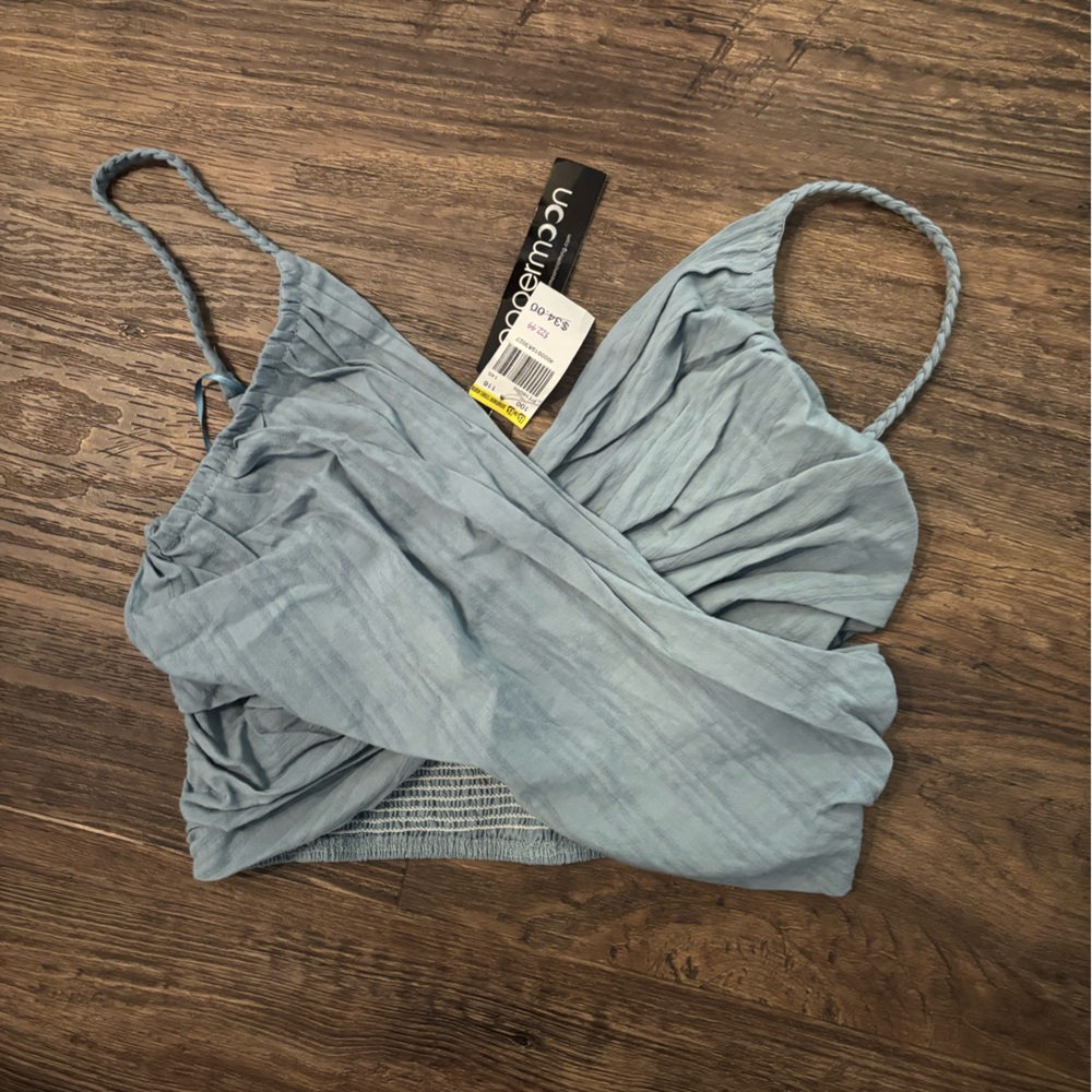 NWT Blue cropped tank top